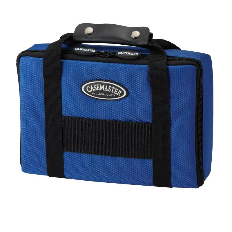 Hard Shell Nylon Dart Case, Classic Blue Storage Organizer Holds 12 Steel or Soft Tip Darts, Portable with Multiple Accessory Pockets, Durability, Nylon Fabric, Hard Resin Shell, Steel Darts