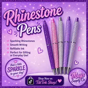 Rhinestone Decorated Fancy Pen, Pretty Stationery Live Claim