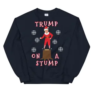 Trump On A Stump Christmas Sweater