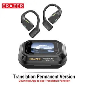 ERAZER XP6 Translation Wirelss Earbuds,High-Quality Sound Earbuds,Support 134 Languages,LED Touchscreen Clear Call,Bass Stereo Ear Buds,Download App to Use Translation Function,For Gym Running Workout
