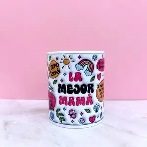 La Mejor Mamá Mug – Spanish Mother’s Day Gift – Cute Coffee Cup for Mom – Colorful Spanish Mom Mug – 11oz or 15oz – Regalo para Mamá