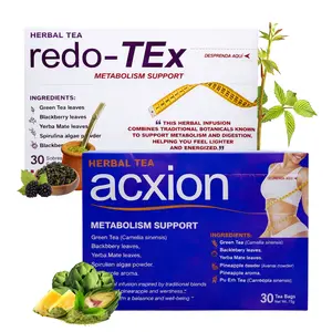 redo-TEx and Acxion Herbal Tea Bundle, Botanical Tea Infusions with Traditional Ingredients, Two 30-Count Boxes, 60 Tea Bags Total