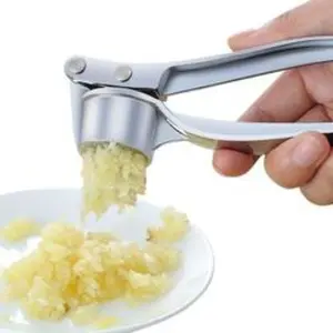 High-quality stainless steel garlic presser, a manual, easy-to-clean garlic and ginger grinder, a durable kitchen tool ideal for quick home cooking, Utensils