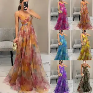 Elegant Boho Guest  for Wedding Party Summer Sleeveless Cocktail Ceremony Formal Womenswear  in Vibrant Colors Red Off-Shoulder A-Line Dress