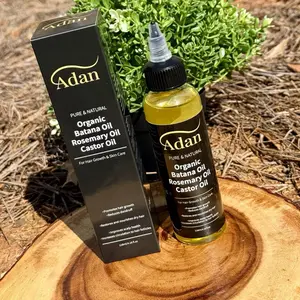 Adan Hair Growth Oil - Pure Batana ,Castor and Rosemary  Oil  for All Hair Types