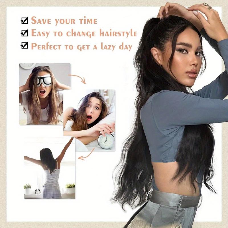 2025 Wholesale Fashion Human Hair Body Wave Ponytail Extensions 8-28 Inch - Natural Black Brazilian Hair Claw Clip Ponytails for Women, Easy Install No Glue Hairpiece for Casual & Formal Outfits, Versatile Hairpiece, Sleek Ponytail, Secure Fit Ponyta