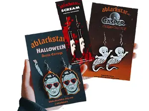 Horror/ Halloween Acrylic Earrings