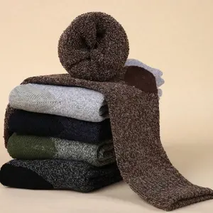 10 pairs chunky knit socks with warm mixed color pile and rich texture for cozy winter style perfect autumn winter outfits new fall winter style unisex thermal mid calf socks
