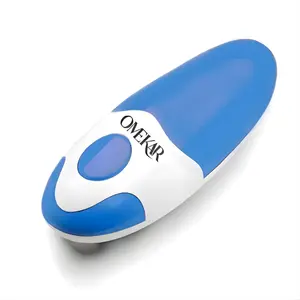 Omekar Electric Can Opener, One-Touch Automatic Smooth Edge Can Opener for All Can Sizes, Battery Operated Hands-Free Kitchen Gadget for Seniors with Arthritis