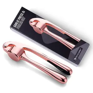 Kitchen Garlic Press, Rust Proof & Dishwasher Safe Garlic Mincer, Durable Garlic Crusher, Easy to Clean and Squeeze