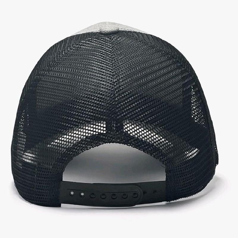 Faith Over Fear Cross Flag Hat Adjustable Baseball Cap Jesus USA Flag Leather Patch Classic Trucker Filler Cap for Men Women Young Fitted Hats Breathable Mesh Back Christmas gift