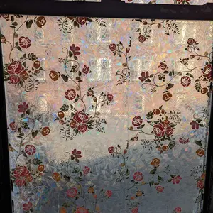 Floral Pattern Window Sticker, 1 Count Self Adhesive Window Privacy Films, Removable Window Decal, Window Glass Decoration For Living Room & Bedroom, Vine #GLOBAL PICKS