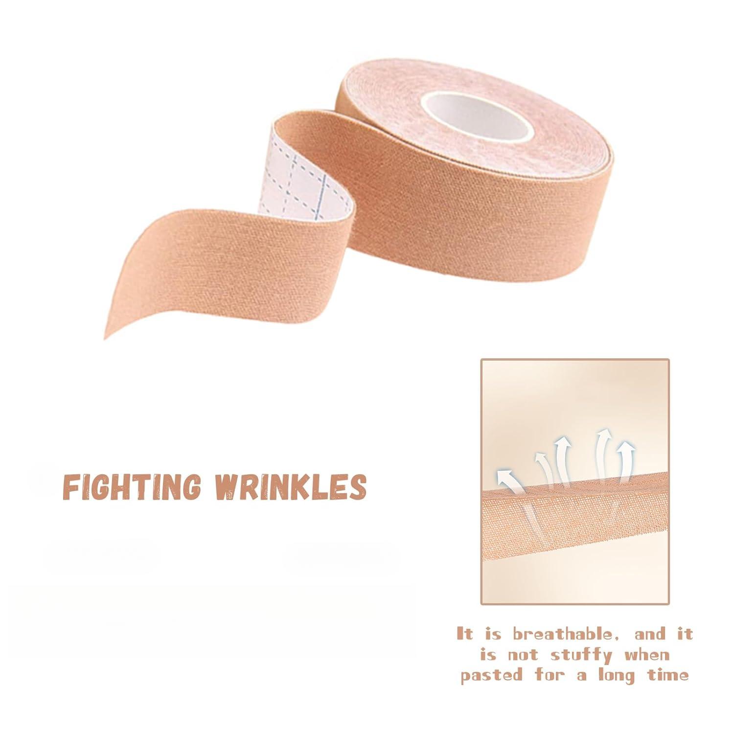 2 Rolls Facial Myofascial Lift Tape Anti-Wrinkle Tape Patches Anti-Freeze Stickers for Firming And Tightening Skin Suits for All Parts of The Face and Neck 2.5cm*5m
