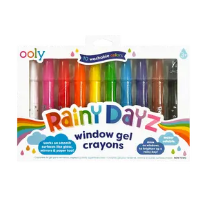 Rainy Dayz Window Gel Crayons - Set of 10