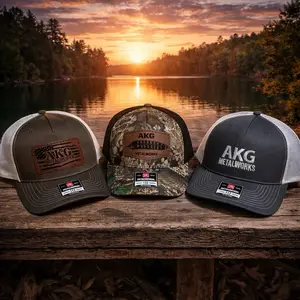 AKG Metalworks Richardson 112 Trucker Hat - Premium Mesh & Snapback Design for Comfort & Style