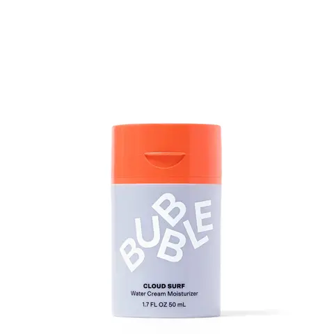 Bubble Skincare Cloud Surf 50ml Water Cream Face Moisturizer - Lightweight Smooth + Matte, Celery Extract & Glycerin Blend, Sensitive Safe, Hydrate Plump Protect, Pore Minimizing, Oil Balance, Moisture-Lock, Clean Makeup Prep