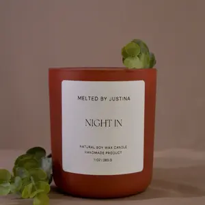 Night In - Melted By Justina 11OZ Soy Wax Candle