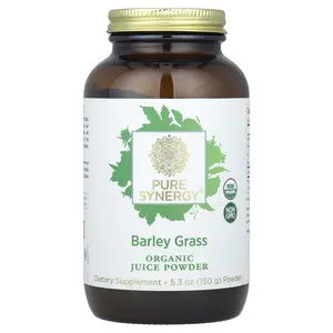 Pure Synergy Barley Grass, Organic Juice Powder, 5.3 oz (150 g)
