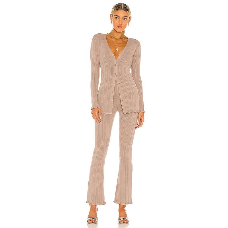 Tularosa Variegated Rib Pant in Black