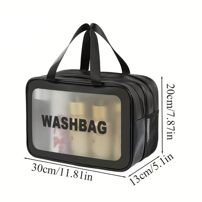 Large Capacity Travel Toiletry Bag and Gym Storage Bag, Matte Translucent Material, Convenient Handle, Spacious Interior, Unisex, Perfect Gift