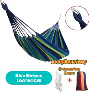 Portable Lightweight Canvas Camping Hammock, Multiple Sizes Available, Durable Material, Outdoor Adventure Perfect Choice, Thick Cloth Hammock
