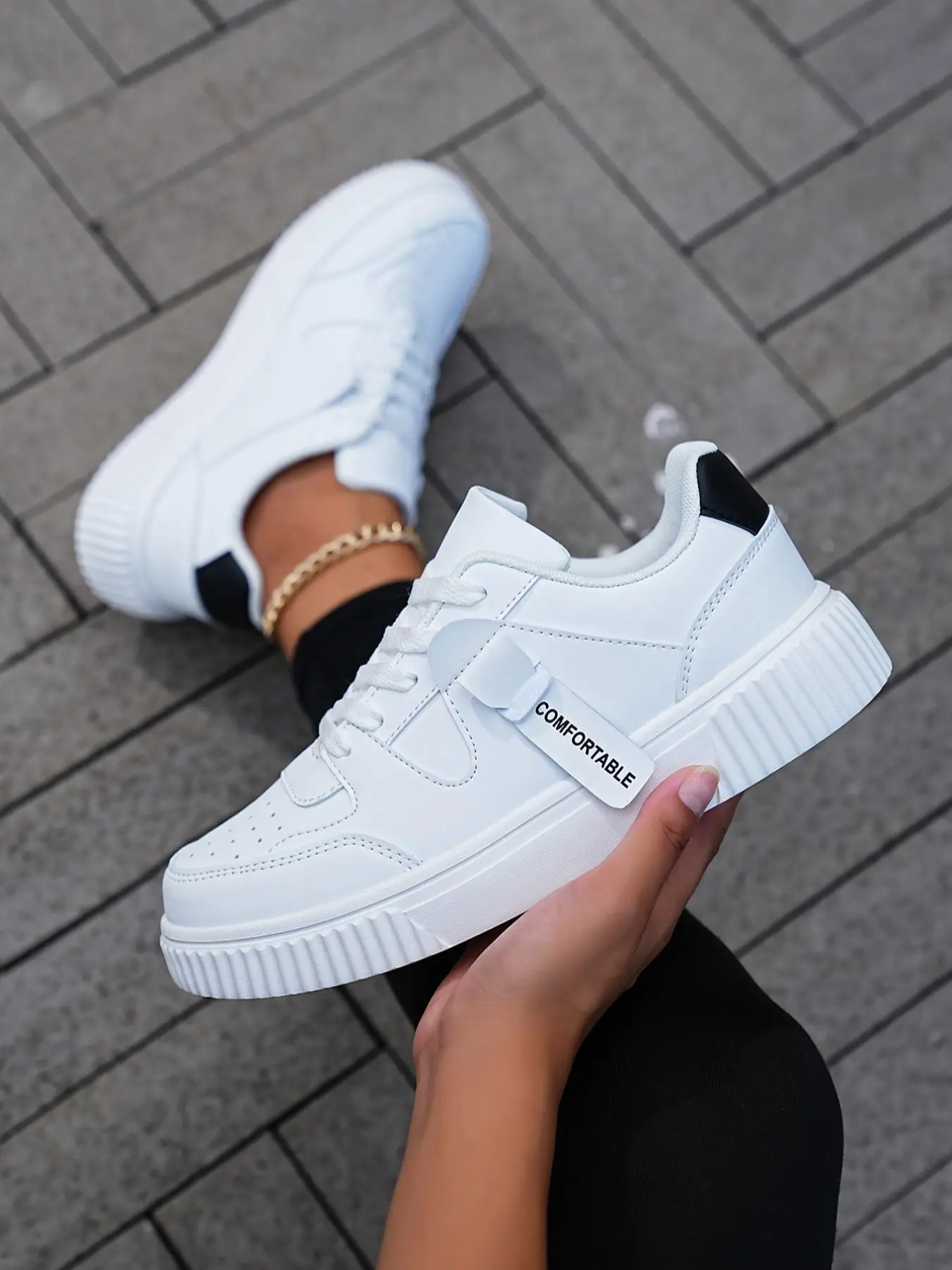 Women's Fashionable Colorblock Letter Label Decorated Lace Up Low Top Sneakers, Casual Comfortable Sports Shoes, Shoes for Basketball, Girl's Walking