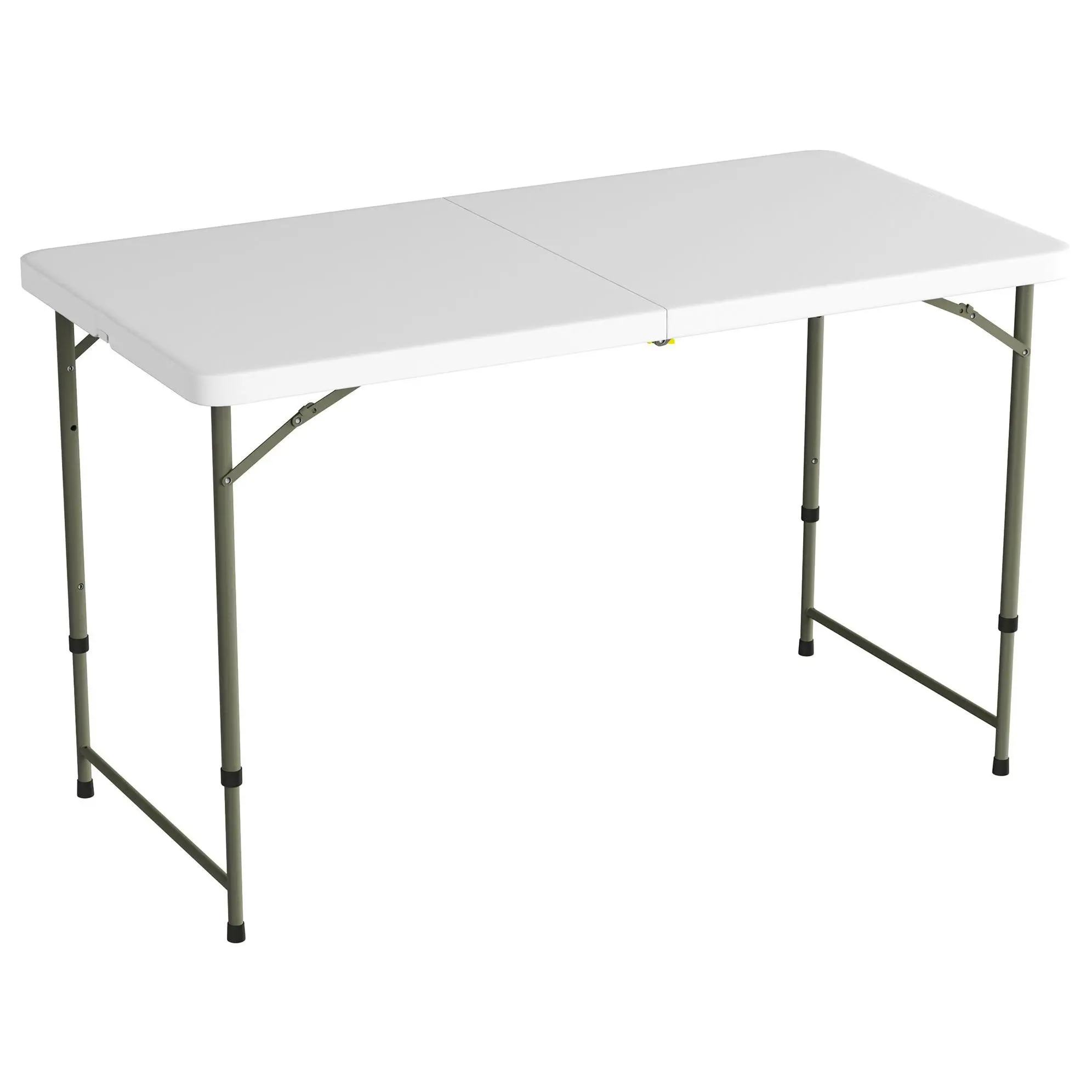 Lavish Home Adjustable Folding Table 4-Foot Utility Table