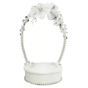 Sweet Flower and Crystal Arch DIY Cake Topper Base