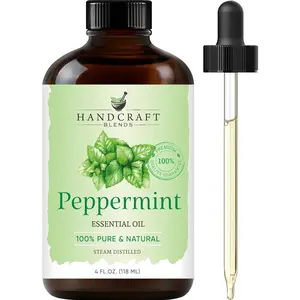 Peppermint Essential Oil - Huge 4 Fl Oz - 100% Pure and Natural - Premium Grade Essential Oil for Diffuser and Aromatherapy Handcraft Blends