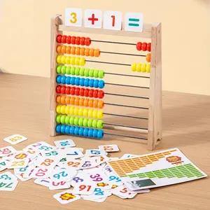 Wooden math racks, math practice toys, wooden educational toys with addition and subtraction tables, the perfect gift for any holiday