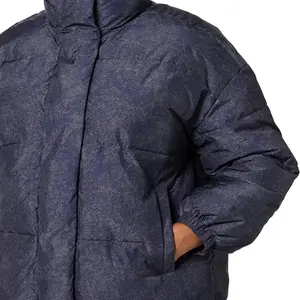 Amazon Essentials Women's Relaxed-Fit Mock-Neck Short Puffer Jacket Daily Ritual Womenswear Coat casual jacket