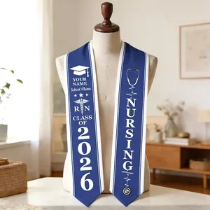 Personalized Nursing Graduation Stole RN Class of 2026, Custom Medical Sash Gift for Nurse Graduate Ceremony, Unique Healthcare Grad Keepsake