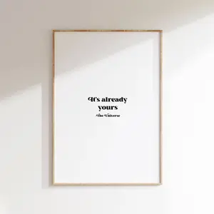 Manifestation Wall Art: Modern Minimal Room Decor Prints for Instant Inspiration Poster  Decoration