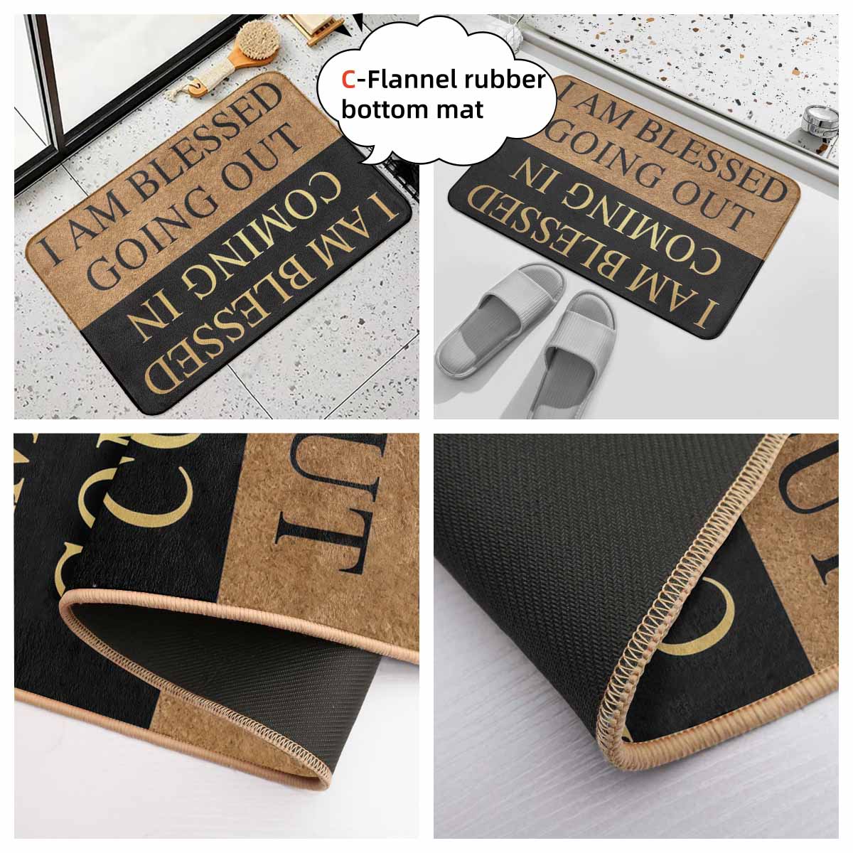 Blessed Doormat I Am Blessed Going Out Coming In Print Durable NonSlip Easy Clean Welcome Home Housewarming Gift Apartment Decor Entryway Accent Patio Accessory Front Door Mat Blessed Doormat I Am Blessed Going Out Coming In Print Durable NonSlip Easy Clean Welcome Home Housewarming Gift Apartment Decor Entryway Accent Patio Accessory Front Door Mat