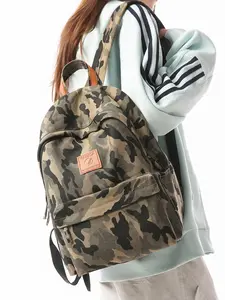 Camouflage Backpack Outdoor Hiking Short Trip Unisex Large Capacity Casual Versatile Bag Student Bookbag