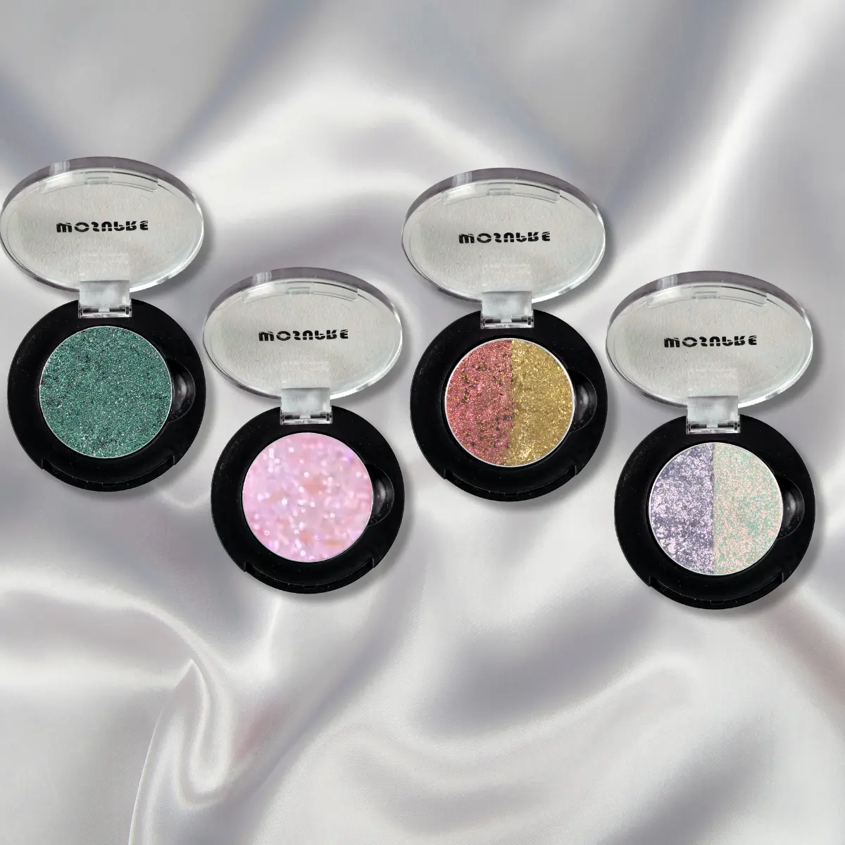 Multichrome Glitter Eyeshadow Palette - Multicolor Eyeshadow Palette with Shimmery, Glossy, Radiant Bling Effect for Bold Party Looks, Alcohol-Free, Formaldehyde-Free, Brightening Cosmetic, Youth