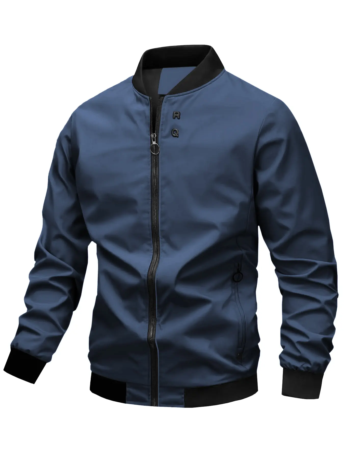 Men's Zipper Flight Jacket, Fashionable Comfortable Outerwear for All Seasons, Casual & Formal Styles, Stylish Men's Clothing, Coats, Casual Lightweight Jacket, Casual Outdoor Jacket