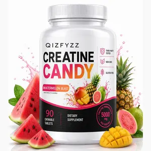Creatine Chews 5000mg — Watermelon Burst Flavor | Delicious, Chewable Sports Supplement | Fitness Energy Support | No Mixing Required