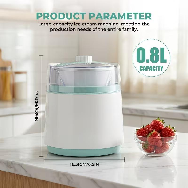 27.05oz Ice Cream Maker. for Homemade Healthy Ice Cream, Smoothies And Frozen Yogurt. Easy to Operate And Clean. Perfect for Home Use And Holiday Gifting. A Summer Essential.
