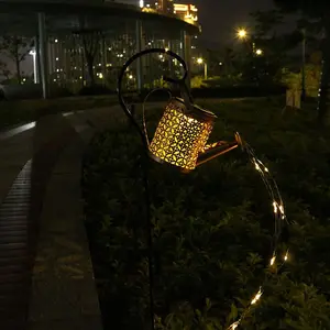 Solar Fairy Lamp, Solar Water Bottle Flowing Lamp, Retro Metal Design, Copper Wire Waterfall Lamp, LED Lamp, with Hooks, Suitable for Gardens, Terraces, Pavilions, Suitable for Party, Festival, Gathering Lamp Decoration, Adding Atmosphere.