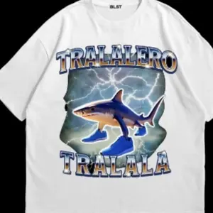 Graphic Tee comfort wear Irallalero trallallÃà Funny Shark Meme T-shirt, Bootleg Rap Tee, Shark WithShoes Meme Shirts Classic Cotton streetwear gift  for  all Menswear Top Tshirt Tropical