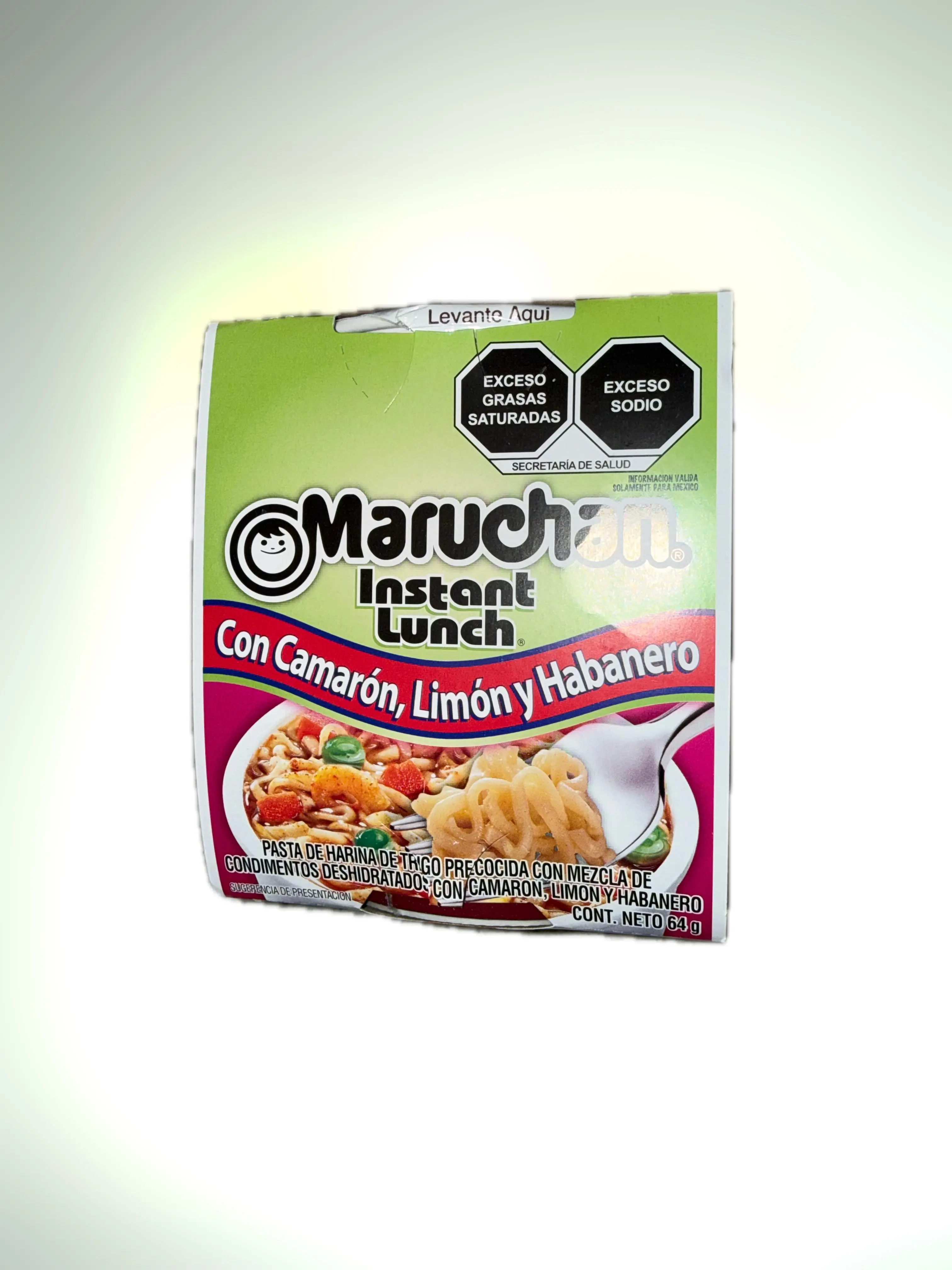 Camaron, Limon y Habanero Maruchan Mexicana 64g | Maruchan Instant Lunch Shrimp, Lime & Habanero Flavor Cup Noodles 64g