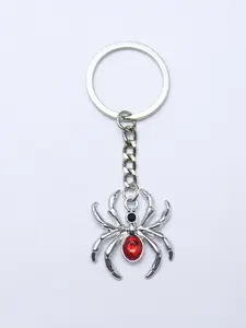 1 Piece Dark Spider Keychain Gothic Pendant Keychain Animals Key Ring for Women Men Girls Handmade Accessories Gifts Keychain Jewelry