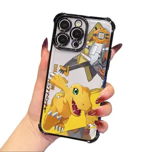 Cartoon Digimon phone Cases For iPhone 17 16 15 14 13 12 Promax Pro Plus, hard shell protection ,best Gift