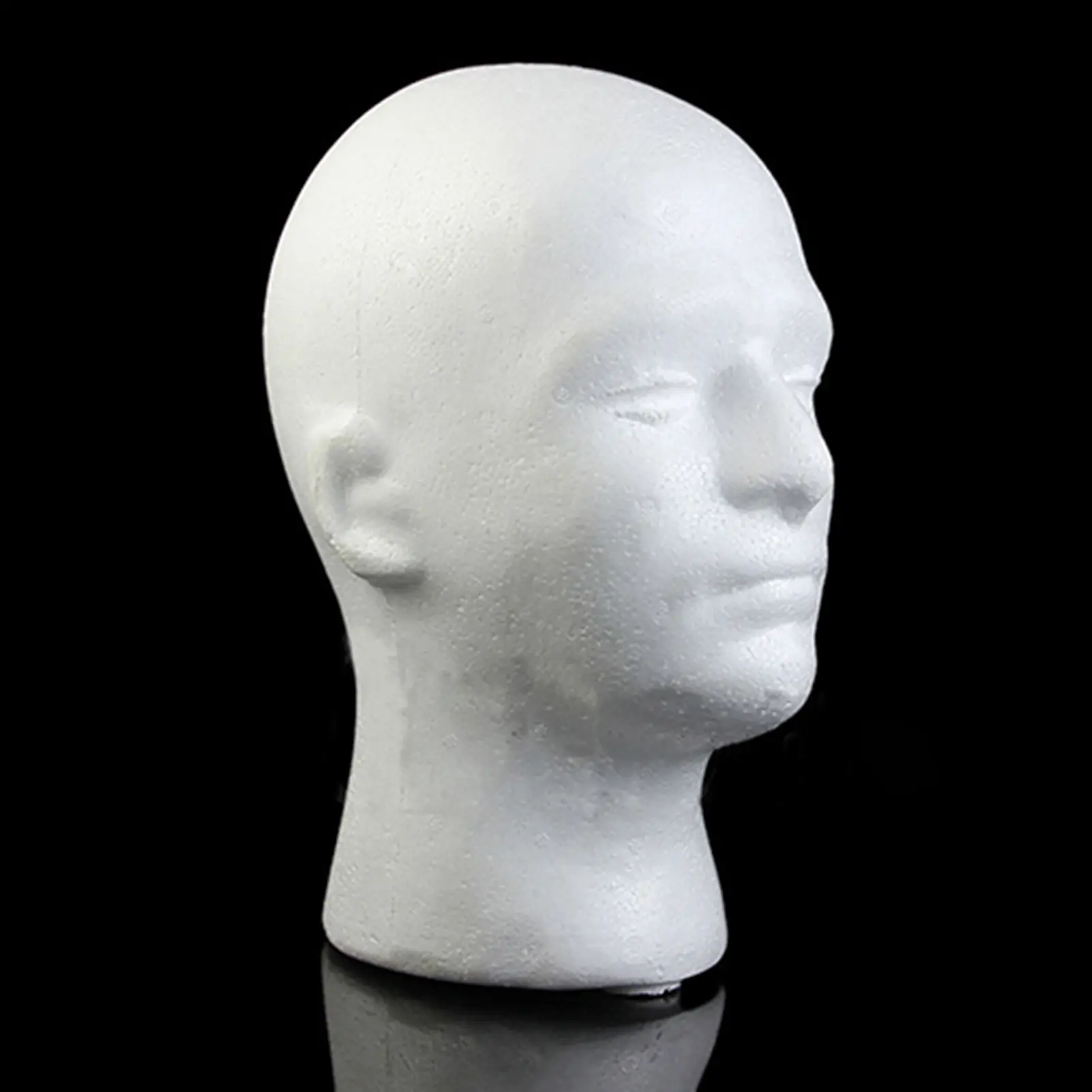Male Foam Mannequin Head, Wig Cap Holder, Manikin Head Wig Stand for Wig Display, Salon, Store & Home Use