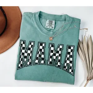 Checkered Mama T Shirt