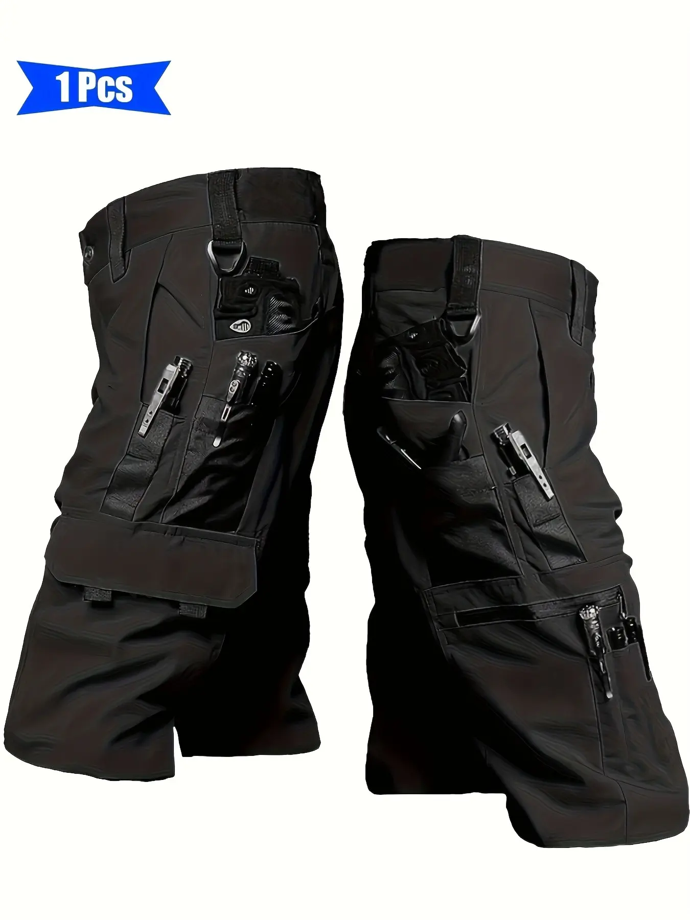Men's Quick-Dry, Breathable Outdoor Tactical Work Shorts with Multiple Pockets; Durable Outdoor Cycling Shorts; Quick-Dry Fishing Shorts; Camping, Hiking, and Outdoor Sports Shorts; Unisex Tactical Shorts