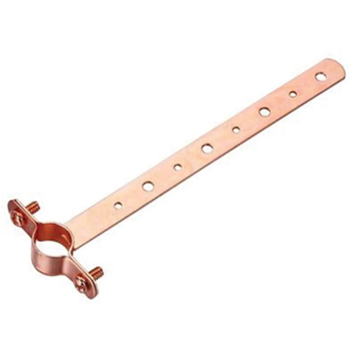 212 MAIN Copper Milford Pipe Hanger, Oatey 33695 Model, 0.75x6 in., Wall Mountable, Hangable, Pipe-Fitting Scooters Equipment Accessory