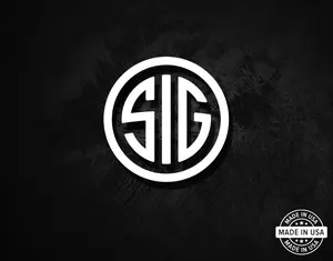 Sig Sauer Decal, Vinyl Die Cut Sticker, Made In USA