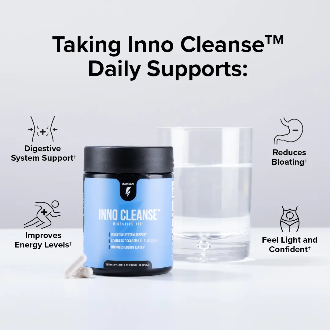 Innoplus Supplement Inno Cleanse | 14-Day Gut Health Formula | Vegan & Natural - TikTok Shop